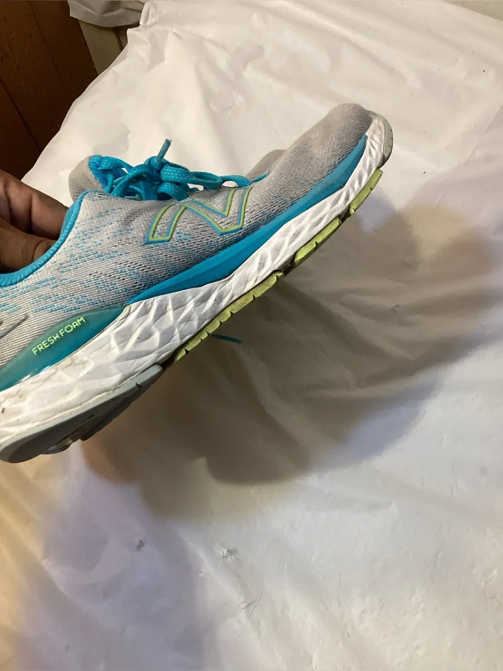 New Balance Womens Fresh Foam 880 V11 W880S11 Gray Blue Running Shoes Size 8.5
